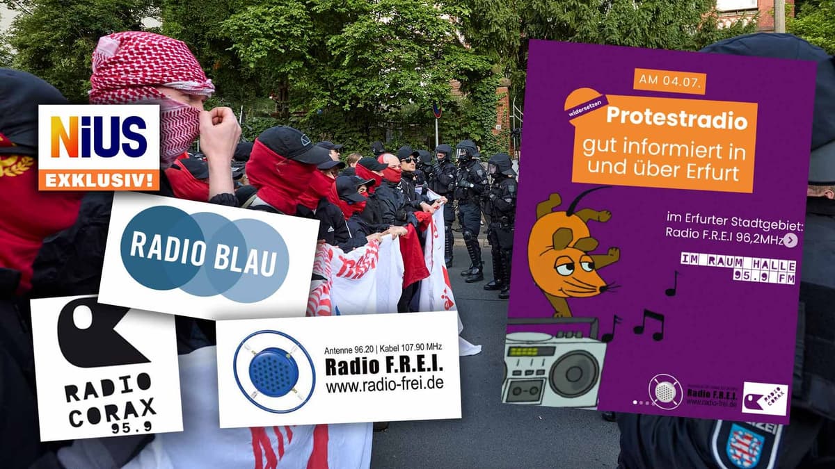 Dieser Radiosender dirigierte die Anti-AfD-Blockaden