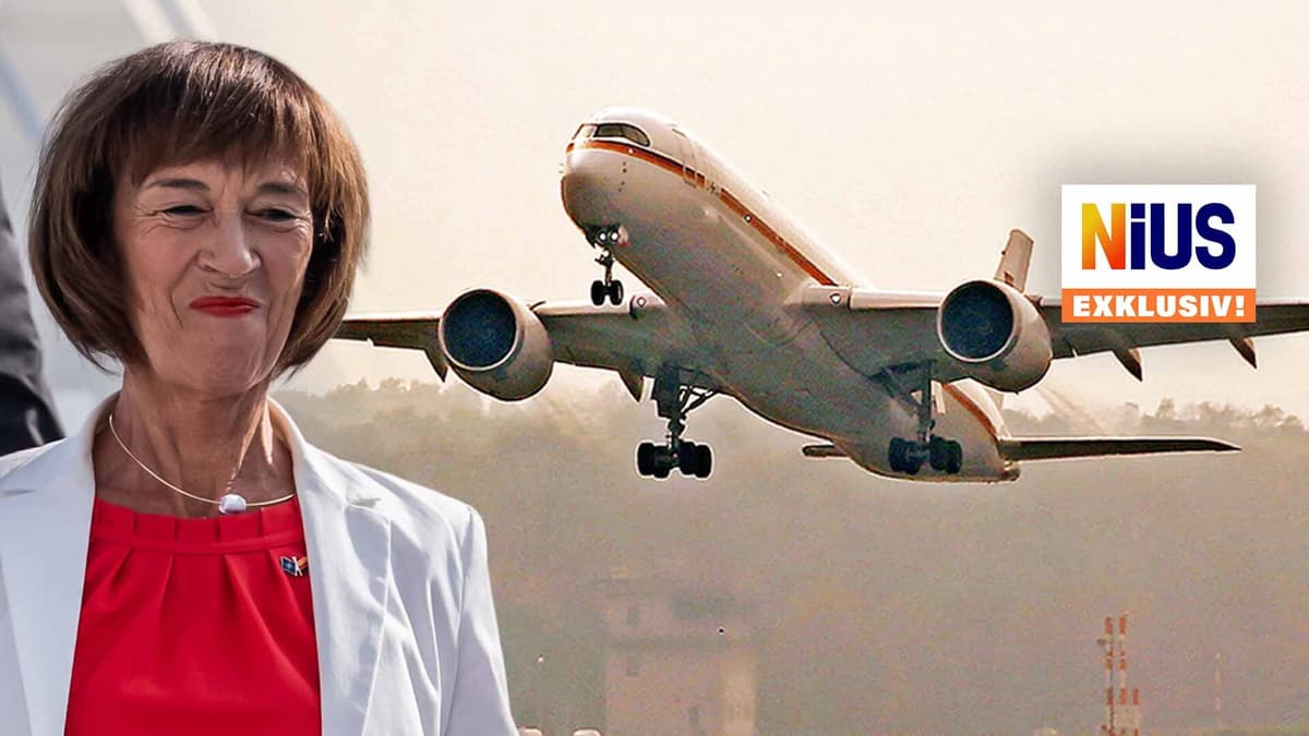 Charlotte Merz flog alleine im Regierungsflieger von Berlin nach Köln